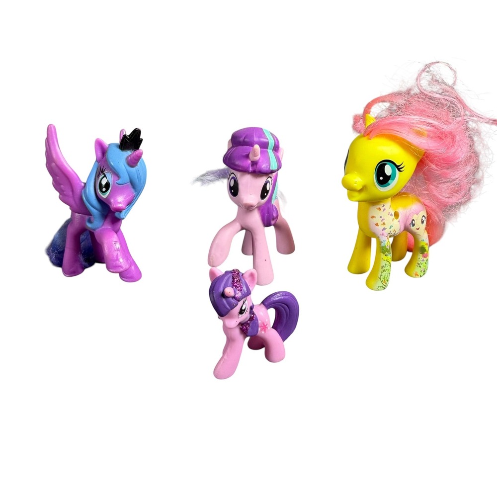 My Little Pony Hasbro G4 Lot Princess Luna Starlight Glimmer Fluttershy Twilight